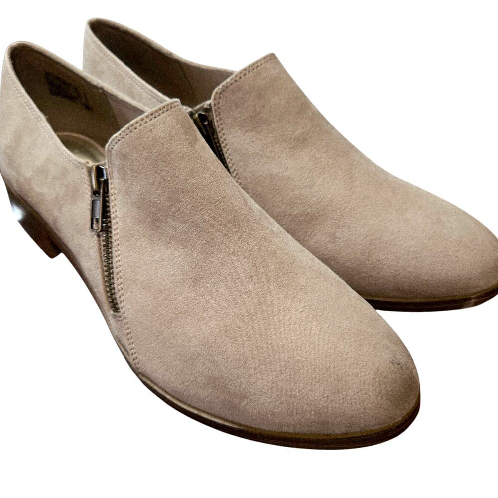 American Eagle 12 Tan  Men's Casual Ankle Boots Shoe Zippers